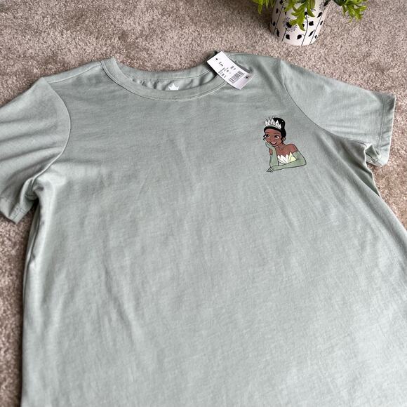 NWT Disney Princess Tiana Aqua Gray Short Sleeve T-Shirt Size: Small - Picture 4 of 12